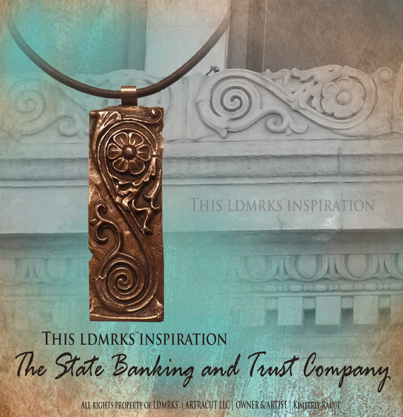 LDMRKS™ State Banking and Trust Company Copper Pendant Necklace SBTCCP