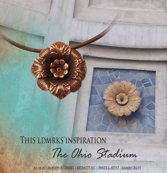 The Ohio Stadium Copper Pendant Necklace OSCN-I