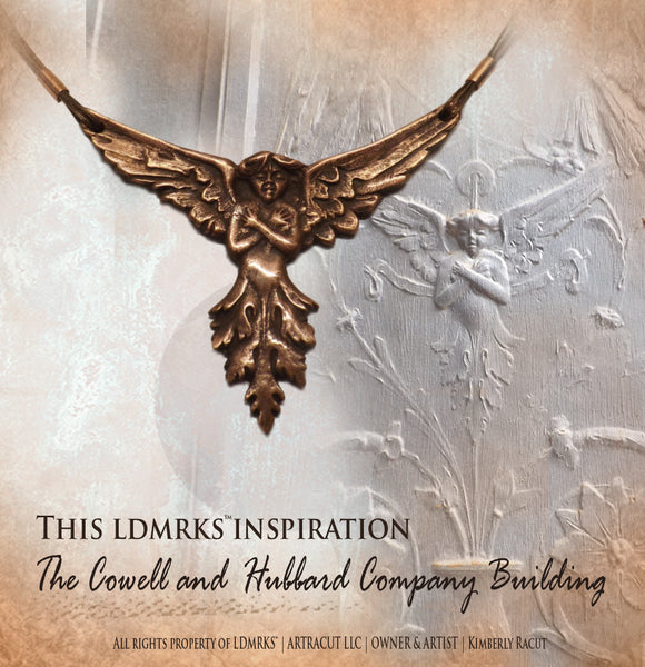 The Cowell and Hubbard Company Building Copper Pendant Necklace CHCPN-2019