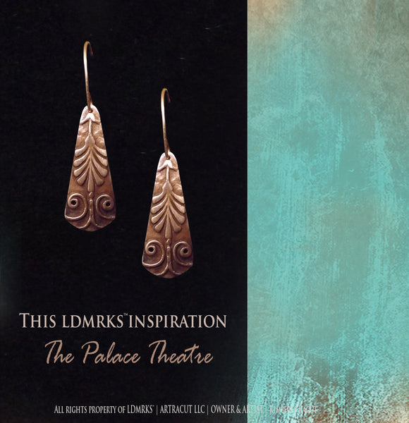 LDMRKS™ Palace Theatre Copper Earrings