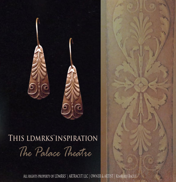 LDMRKS™ Palace Theatre Copper Earrings