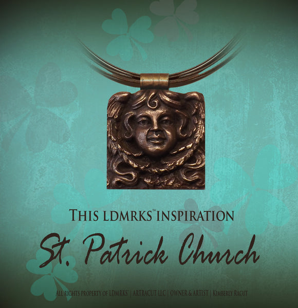 St Patrick Church Copper Pendant Necklace SPCCP-I