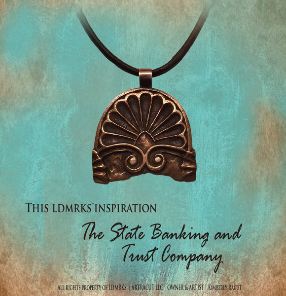LDMRKS™ State Banking and Trust Co. Copper Shell Pendant Necklace SBTCCSP