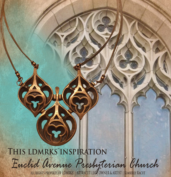 Euclid Avenue Presbyterian Church Copper Pendant Necklace - EAPCPN-I
